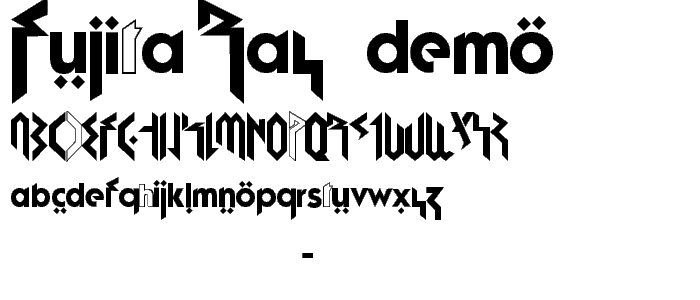 Fujita Ray (Demo) font
